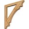 Ekena Millwork Merced Slat Rough Sawn Bracket, Western Red Cedar, 4"W x 44"D x 44"H BKT04X44X44MRC06RWR - alternate 1